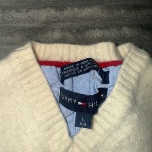 Tommy Hilfiger Cream Kids Sweater